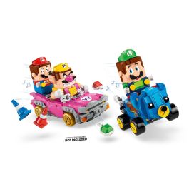 LEGO 72038 Super Mario Kart Wario y Rey Boo - Juego de Vehículos de Juguete con Función de Lanzamiento de Caparazones
