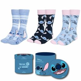 Calcetines pack 3 piezas stitch (talla 36-43) Precio: 15.1976. SKU: B15SQCDPYN