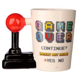 Puckator Taza con asa 3D Joystick Arcade Game Over 11x14,5x8,5cm