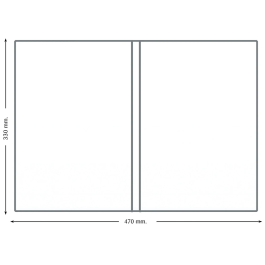 Q-connect Funda Portadocumentos Folio Doble PVC Transparente 180 Micras 330x470mm