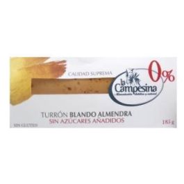 LA CAMPESINA Turrón de Almendra Blando de Jijona 185g Sin Gluten Sin Azúcar Precio: 9.8899999. SKU: B1DS4PZ4X7
