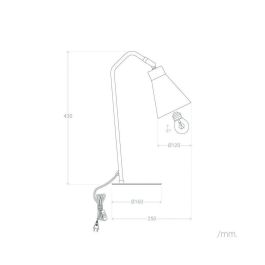 Lámpara de Mesa "Visalia" [SKD-T1001]
