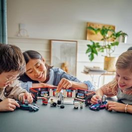 Juego de construccion garaje formula 1 con coches mercedes-amg y alpine lego city Juego de construccion garaje formula 1 con coches mercedes-amg y alpine lego city
