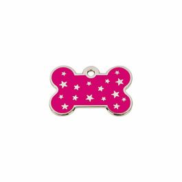 Placa identificativa para collar Imarc PetScribe Passion Rosa Plata
