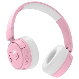 OTL TECHNOLOGIES Auriculares Inalámbricos Bluetooth Hello Kitty Rose Gold para Niños, Volumen Seguro 85/95dB, Plegables y Duraderos