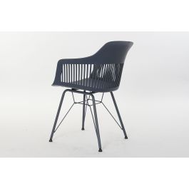 DKD Home Decor Silla Azul Marino Estilo Scandi 53 x 81 x 56 cm (2 Unidades)