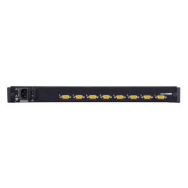 Aten KVM Switch CL1308 8 Puertos PS/2-USB VGA con LCD 19" LED Retroiluminado de Carril Único - Conmutador de Consola Rack 1U