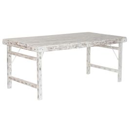 DKD Home Decor Mesa Comedor Plegable Vintage Blanco 90 x 76 x 182 cm Precio: 254.50000059. SKU: B14F6W8SVB