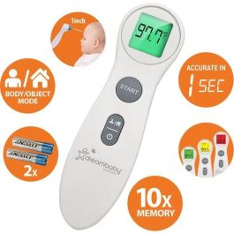 Dreambaby DRE9312742403416 Termómetro Digital Infrarrojo de Frente Sin Contacto para Bebés y Adultos - Medición de Temperatura de Fiebre Precio: 51.49999943. SKU: B1FG8LW69A