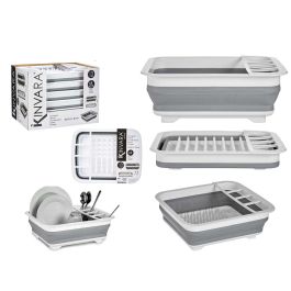 Escurreplatos Silicona Plegable Blanco Y Gris Kinvara 38X5CM (12 Unidades) Precio: 63.58999999. SKU: B18CDSY2A6