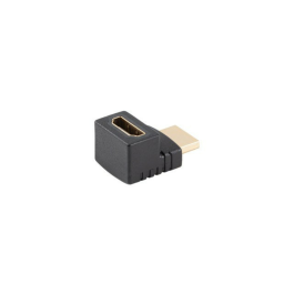 Lanberg Adaptador HDMI 4K 60Hz HDR 2.0 Macho a Hembra con Conector Angular y Contactos Bañados en Oro Negro Lanberg Adaptador HDMI 4K 60Hz HDR 2.0 Macho a Hembra con Conector Angular y Contactos Bañados en Oro Negro