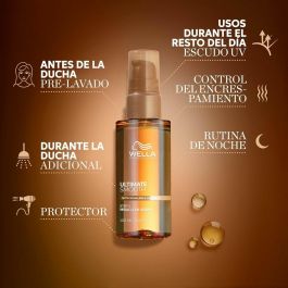 Wella Professionals Ultimate Smooth Miracle Oil Serum 100 ml - Control del encrespamiento, protección UV y calor, suavidad y brillo Wella Professionals Ultimate Smooth Miracle Oil Serum 100 ml - Control del encrespamiento, protección UV y calor, suavidad y brillo