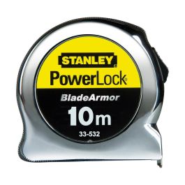 Stanley 0-33-532 Medición Blade Armor Powerlock Cinta Métrica 10 m x 25 mm