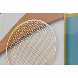 Cuadro Glam DKD Home Decor Turquesa Dorado 3 x 80 x 240 cm Set de 3 Cuadro Glam DKD Home Decor Turquesa Dorado 3 x 80 x 240 cm Set de 3