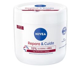 Nivea REPARA & CUIDA Crema Hidratante con 15% Glicerina y Urea, 400 ml, Para Piel Muy Seca y Áspera