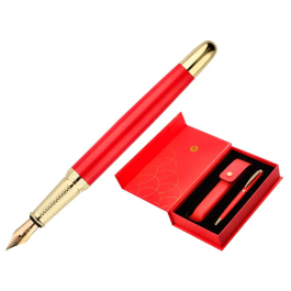 Belius Passion d'or Pluma y estuche de lujo en cuero rojo y dorado con tinta azul, aluminio texturizado Precio: 28.69000024. SKU: B1JYF2CL8W