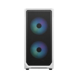 Fractal Design Focus 2 Blanco - Torre PC ATX, Micro-ATX, Mini-ITX, RGB, Ventana Lateral, 2x140mm Ventiladores, FD-C-FOC2A-04