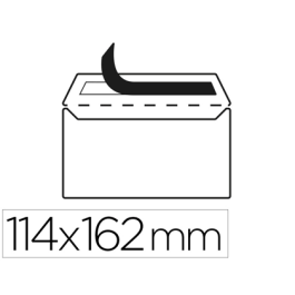 Liderpapel Sobre Nº 19 C6 Blanco Tira Silicona 114x162 mm 90g Paquete 25 Unidades Precio: 1.49999949. SKU: B1EVDEMGBN