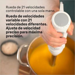 Braun MultiQuick 5 MQ 50001 M Batidora de inmersión 1000W, 21 Velocidades, Acero Inoxidable, Vaso, Sin BPA Gris/Blanco