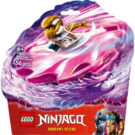 LEGO 71824 Spinner Spinjitzu Dragón de Sora Ninjago | Set Juguete con 2 Minifiguras Sora y Guerrero Dragónido +6 años