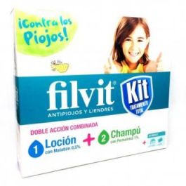 Filvit Kit Tratamiento Loción + Champú + Gorro + Peine para Piojos Precio: 28.88999993. SKU: B1KDWRETK8