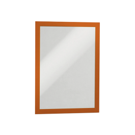 Durable Marco Porta Anuncios Magnético Adhesivo DIN A4 Naranja Pack 2 Unidades