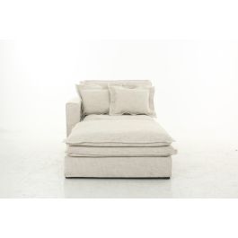 DKD Home Decor Módulo Sofá Izq/Der Beige Poliester 120 x 120 x 95 cm