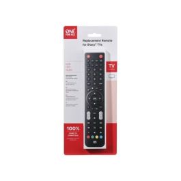 One For All URC1921 Mando a distancia universal para TV Sharp, compatible y sin programación - Negro One For All URC1921 Mando a distancia universal para TV Sharp, compatible y sin programación - Negro