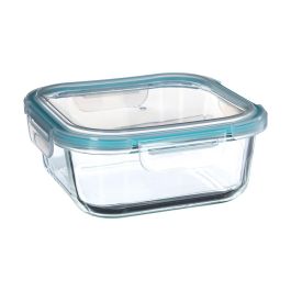 5Five Fiambrera de cristal 1180 ml 18,20 x 18,20 x 7,40 cm, transparente/azul Precio: 6.59000001. SKU: B14JVGXMCT
