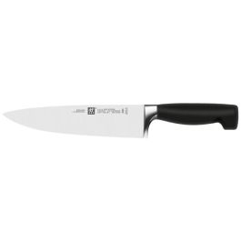 Zwilling 35148-507-0 Juego de Cuchillos Vier Sterne con Bloque de 7 Piezas, Acero Inoxidable, Mango Negro