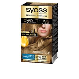 Syoss OLEO INTENSE Tinte Sin Amoniaco #7.10 Rubio Natural Crema Cabello Mujer 5pz