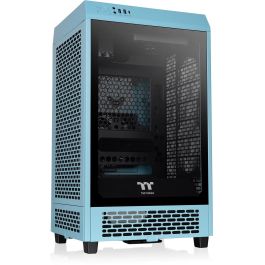 Thermaltake The Tower 200 TG Mini Tower Mini-ITX PC Turquesa con Ventana Lateral