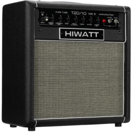 Hiwatt Amplificador Guitarra Combo a Válvulas T20/10 1x12" 20W/10W con Reverb de Muelles y Bucle de Efectos