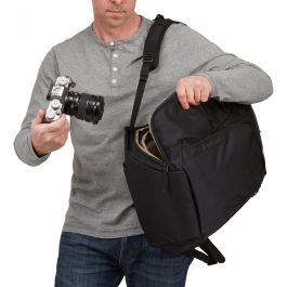 THULE EnRoute DSLR Medium black.24L - Mochila para cámaras y portátil 16" (40.6 cm) y tableta 11" (27.9 cm), 24L Negro