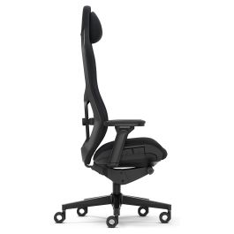 Fractal Design FD-CH-RE1A-01 Silla para Videojuegos de PC, Asiento Acolchado, Negro, Peso Máximo Usuario 125 kg