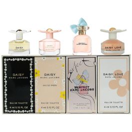 Set Marc Jacobs: Perfect, Eau De Parfum, For Women, 4 ml *Miniature + Daisy, Eau De Toilette, For Women, 4 ml *Miniature + Daisy Love, Eau De Toilette, For Women, 4 ml *Miniature + Daisy Eau So Fresh, Eau De Toilette, For Women, 4 ml *Miniature Precio: 95.8804. SKU: B1CG739SSL