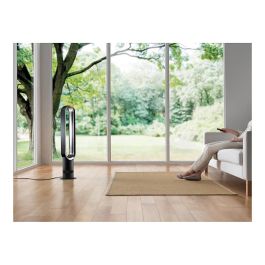 Dyson AM07 Ventilador sin Aspas de Pie para Habitaciones hasta 81 m³, Control Remoto, 10 Velocidades, Plata y Blanco