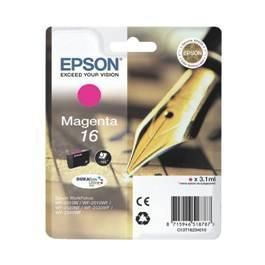Epson T162340 Cartucho Tinta Magenta para Impresoras Epson WF-2010, WF-2510, WF-2520, WF-2530, WF-2540 Precio: 16.59000024. SKU: B145JXVH7G