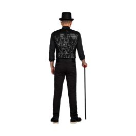 Disfraz chaleco showman negro talla m-l