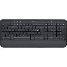 Logitech Signature K650 Teclado Inalámbrico Ergonómico Completo, Resistente a Salpicaduras, Autonomía 36 Meses - Grafito