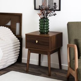 Home Deco Factory Mesita De Noche Tiffany Colección Cocooning Maderas Varias