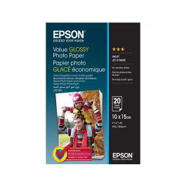Epson Papel Fotográfico Brillo 10x15 cm 183 gr Pack 20 Hojas Precio: 28.9500002. SKU: B13RK9L5L7