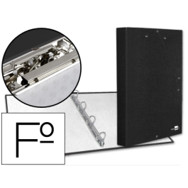 Liderpapel Carpeta 4 Anillas 25mm Folio Negra Cartón Forrado Solapas Miniclip 260x332 mm Precio: 8.49999953. SKU: B1CG274Z2D