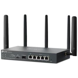 TP-Link ER706W-4G Router Inalámbrico Doble Banda Wi-Fi 6 (802.11ax) 4G 5 Puertos Gigabit Ethernet Ranura SIM Negro