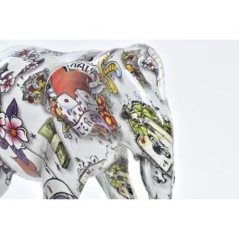 DKD Home Decor Figura Decorativa Elefante Colonial Resina Blanco Multicolor 13cm Alto 15cm Ancho 8cm Largo DKD Home Decor Figura Decorativa Elefante Colonial Resina Blanco Multicolor 13cm Alto 15cm Ancho 8cm Largo