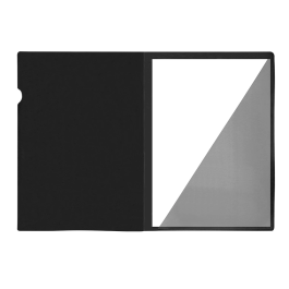 Liderpapel Carpeta Dossier A4 Uñero Negro Opaco Polipropileno 180 Micras