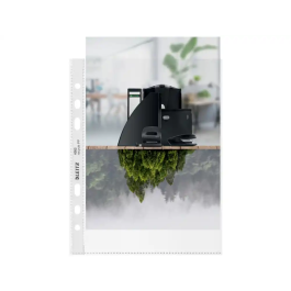 Fundas Leitz Negro Transparente Polipropileno Plástico