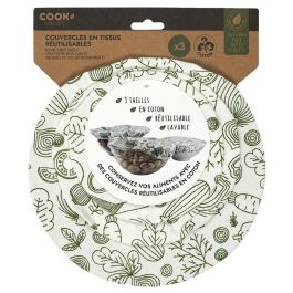 Cook Concept Juego 3 Tapas Reutilizables Tela Algodón Lavables Ilustradas Ø15.5 Ø18.5 Ø21 cm Precio: 3.69000027. SKU: B1JY6A7E9V