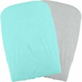 Domiva Juego de 2 Fundas Cambiador de Bebé, Suaves, Adaptables y de Esponja Elástica - Aqua / Pearl Precio: 27.69000058. SKU: S7150423