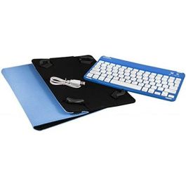 Funda Tablet Silver Ht Universal 9 -11 Con Teclado Bluetooth Gripcase Azul